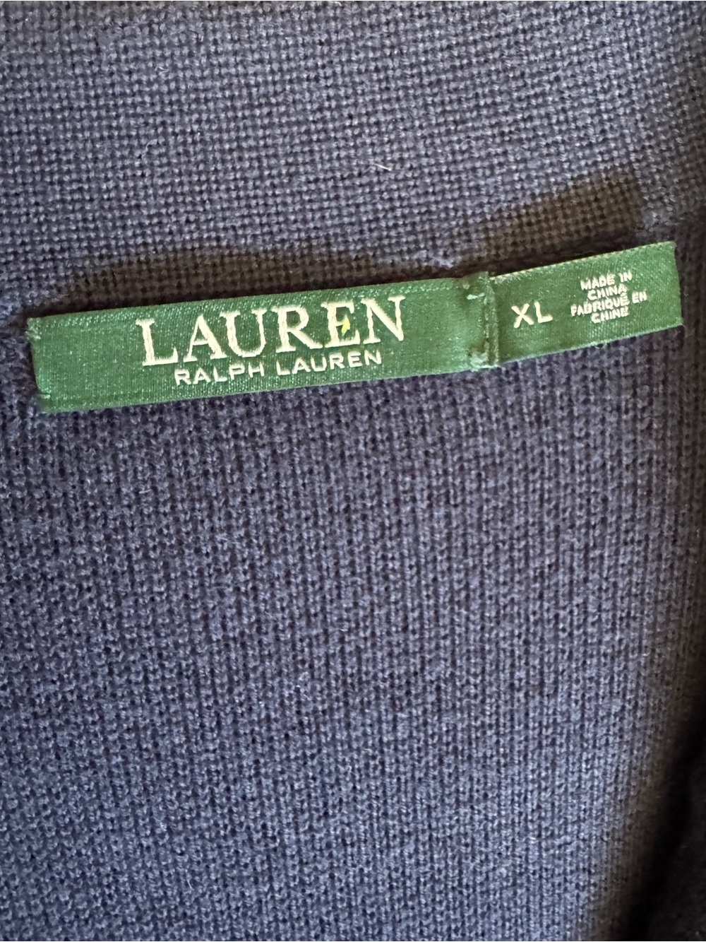 Lauren Ralph Lauren Navy Knit Blazer Gold Buttons Size XL - Picture 6 of 7